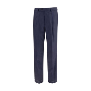 Brunello Cucinelli Blue Wool Dress Pants