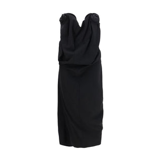 Magda Butrym Black Wool Cocktail Dress