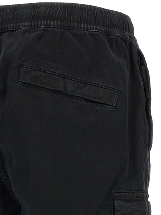 Stone Island Black Cotton Cargo Pants