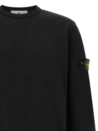 Stone Island Black Cotton Sweatshirt