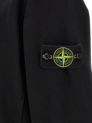 Stone Island Black Cotton Sweatshirt