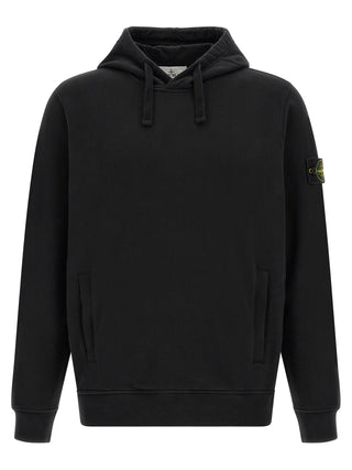 Stone Island Black Cotton Sweatshirt