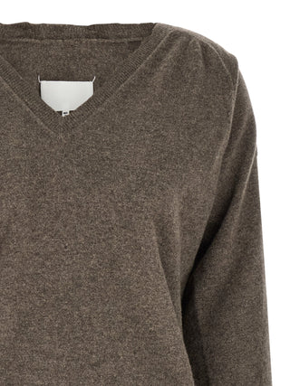Maison Margiela Brown Virgin Wool Cardigan
