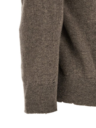 Maison Margiela Brown Virgin Wool Cardigan