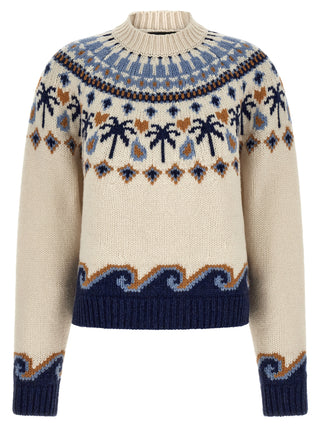 Alanui Multicolor Virgin Wool Cardigan