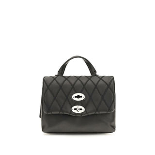 Zanellato Black Calf Leather Shoulder Bag