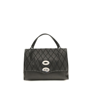 Zanellato Black Calf Leather Shoulder Bag