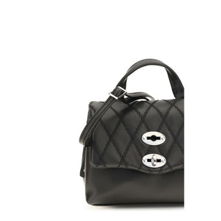 Zanellato Black Calf Leather Shoulder Bag