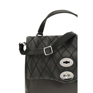 Zanellato Black Calf Leather Shoulder Bag
