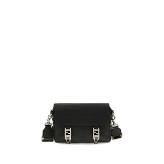 Fendi Black Calf Leather Shoulder Bag