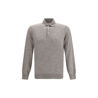 Brunello Cucinelli Wool-Cashmere Polo Sweater