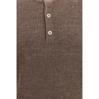 Brunello Cucinelli Brown Linen Sweatshirt
