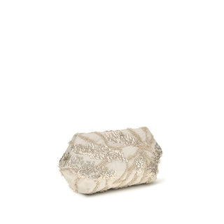 Brunello Cucinelli Beige Silk Shoulder Bag
