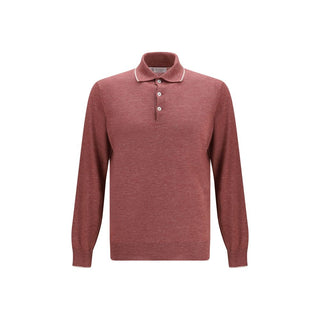 Brunello Cucinelli Bordeaux Cashmere Dress Shirt