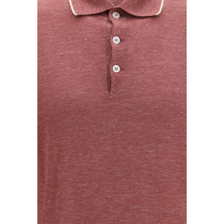 Brunello Cucinelli Bordeaux Cashmere Dress Shirt