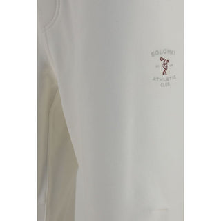 Brunello Cucinelli White Cotton Casual Pants