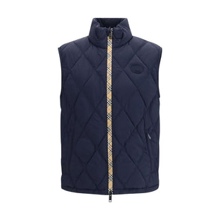 Burberry Blue Polyamide Sleeveless Jacket