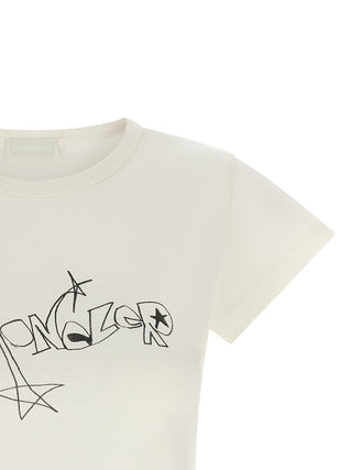 Moncler Graffiti Logo Cotton T-Shirt