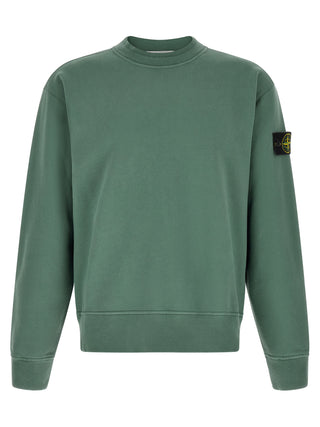 Stone Island Bicolor Cotton Sweatshirt