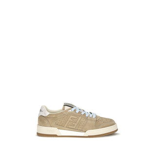 Fendi Match Suede Sneakers