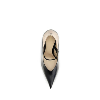 Fendi Black Calf Leather High Heel Pumps