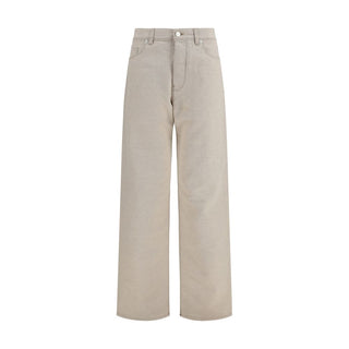 Fendi Beige Cotton Jeans Denim