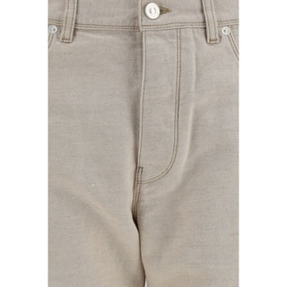 Fendi Beige Cotton Jeans Denim