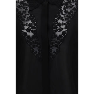 Fendi Black Silk Blouse