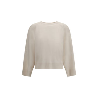 Brunello Cucinelli White Cashmere Sweater