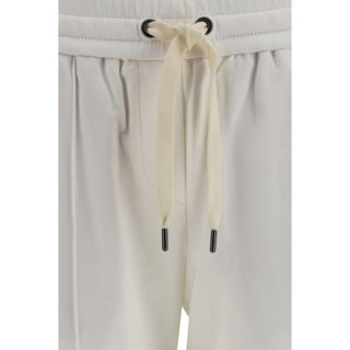 Brunello Cucinelli White Cotton Athletic Pants