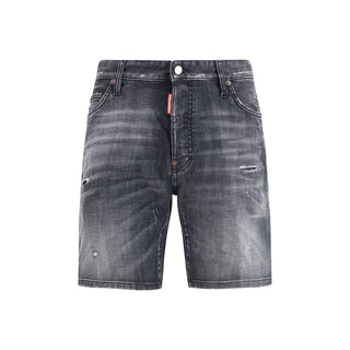 Dsquared2 Washed Marine Denim Shorts
