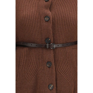 Brunello Cucinelli Brown Wool Cardigan