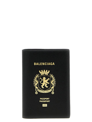 Balenciaga Logo Leather Card Holder