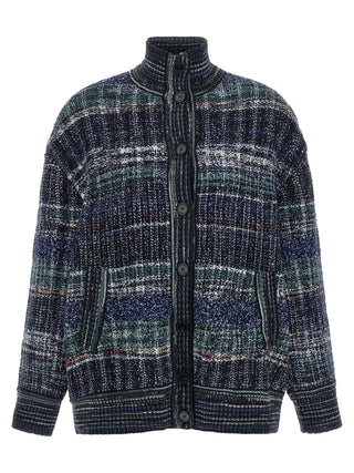 Missoni Blue Wool Cardigan