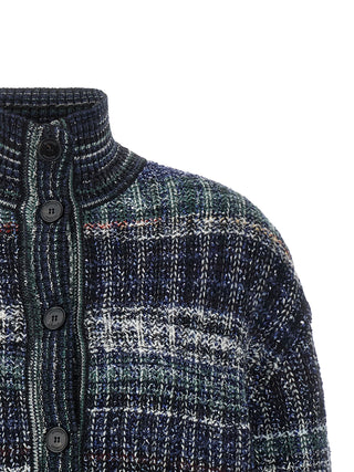 Missoni Blue Wool Cardigan