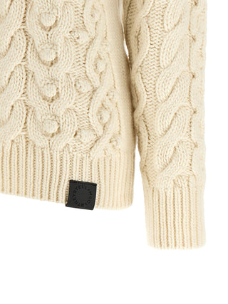 Stella McCartney Braided Virgin Wool Turtleneck Sweater