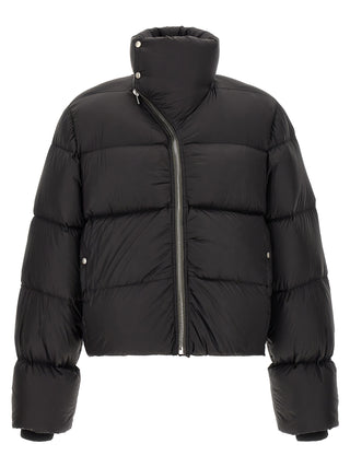 Rick Owens Black Nylon Full-Length Jacket