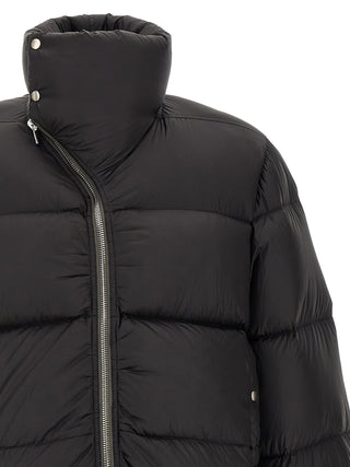 Rick Owens Black Nylon Full-Length Jacket