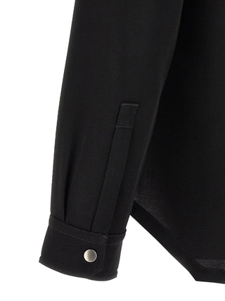 Rick Owens Black Cotton Blouse