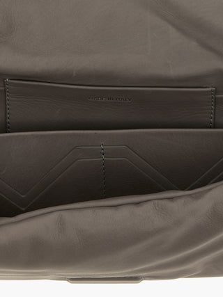 Rick Owens Gray Calfskin Clutch Bag