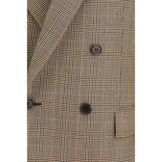 Saint Laurent Prince of Wales Wool Blazer