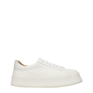 Jil Sander Leather Platform Low-Top Sneakers
