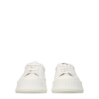 Jil Sander Leather Platform Low-Top Sneakers