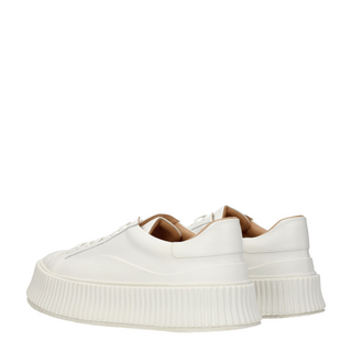 Jil Sander Leather Platform Low-Top Sneakers