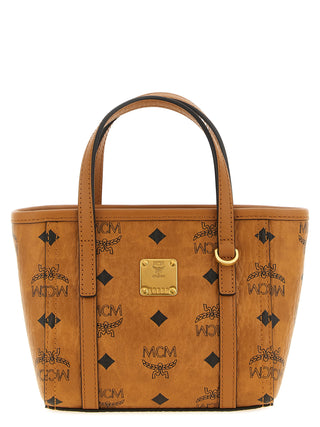 MCM X-Mini Toni Top-Zip Shopper in Visetos