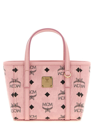 MCM X-Mini Toni Top-Zip Shopper in Visetos