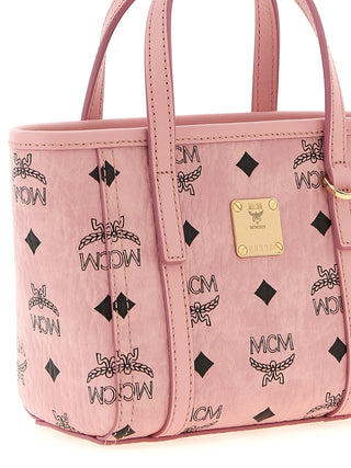MCM X-Mini Toni Top-Zip Shopper in Visetos