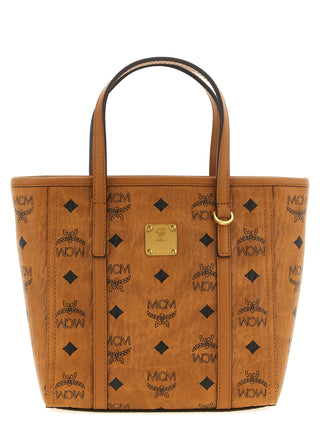 MCM Brown Polyurethane Tote Bag