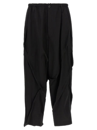 Yohji Yamamoto Black Wool Casual Pants