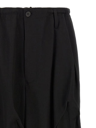 Yohji Yamamoto Black Wool Casual Pants